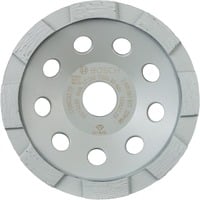 Bosch Professional Diamant-Topfscheibe Standard for Concrete, Ø 125mm, Schleifscheibe Bohrung 22,23mm, für Beton- und Winkelschleifer