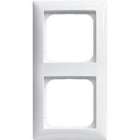 Busch-Jaeger Rahmen zwei-fach mit Sichtfenster und Beschriftungsträger, Kunststoff, glänzend Retail