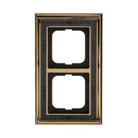 Busch-Jaeger Rahmen zweifach ms/pol Dekor anthrazit, Retail