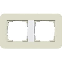 Gira Abdeckrahmen zwei Fach beige, Retail