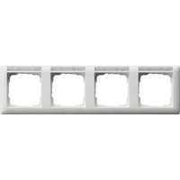 Gira Rahmen vierfach waagerecht mit Schriftfeld weiß, Retail