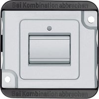 Merten Aus-Wechselschalter einpolig aluminium, Retail