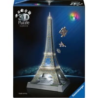 Ravensburger 3D Puzzle Iconics: Eiffelturm - mit Licht 216 Teile