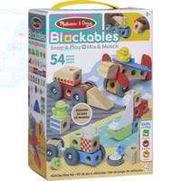 Spin Master Melissa & Doug - Blockables Fahrzeuge Spielset, Konstruktionsspielzeug 