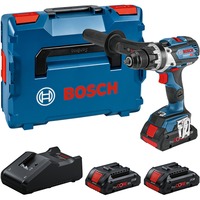 Bosch Akku-Bohrschrauber GSR 18V-110 C Professional, 18Volt blau/schwarz, 3x Akku ProCORE18V 4,0Ah, L-BOXX