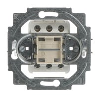 Busch-Jaeger Wechselschalter Einsatz zwei polig grau, Retail