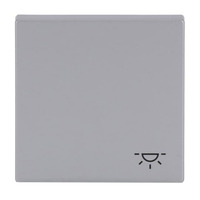 Busch-Jaeger Wippe mit Aufdruck mit Symbol Klingel aluminium, Retail