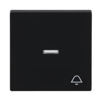 Busch-Jaeger Wippe mit Symbol Klingel einteilige Wippe matt schwarz, Retail