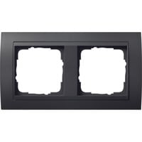 4010337212089 - Abdeckrahmen 2-fach mit Zwischenrahmen bruchsicher Kunststoff Thermoplast