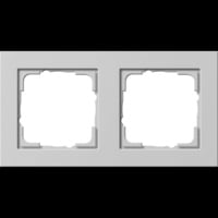 4010337077589 - Abdeckrahmen zweifach E2 lackierter Kunststoff matt Unterputzmontage Schutzart IP20