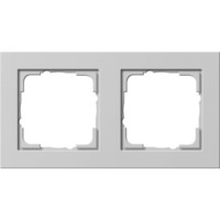 4010337077589 - Abdeckrahmen zweifach E2 lackierter Kunststoff matt Unterputzmontage Schutzart IP20