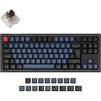 Keychron V3 Knob, Gaming-Tastatur schwarz/blaugrau, DE-Layout, Keychron K Pro Brown, Hot-Swap, RGB