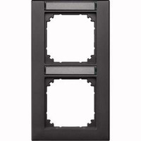 Merten Rahmen zweifach beschriftbar senkrecht anthrazit, Retail