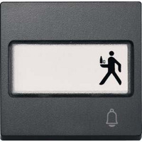 Merten Wippe Klingel mit Schriftfeld anthrazit, Retail