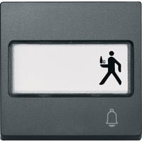 Merten Wippe Klingel mit Schriftfeld anthrazit, Retail