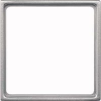 Merten Zwischenring für genormte Kombieinsätze nach DIN 49075 aus Thermoplast, Rahmen aluminium, Retail