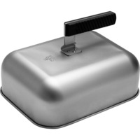 Otto Wilde Grillers Plancha-Haube 420124, Abdeckung edelstahl/schwarz, für Gasgrill G32 Smart / Connected