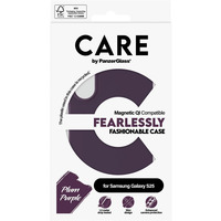 PanzerGlass Fearlessly Fashionable Case, Handyhülle pflaume, Samsung Galaxy S25, QI-kompatibel
