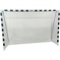 VEDES Fußballtor mit 30-lagigem Polyester Tornetz und Pulverbeschichteten Rohren, 300x200x90 cm schwarz