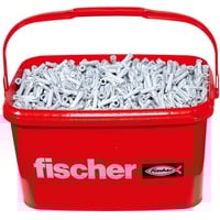 fischer Dübel SX Plus 6x30 im Eimer hellgrau, 3.200 Stück, in Kunststoff-Eimer mit Deckel