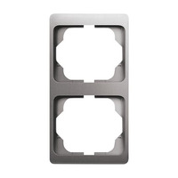 0 Rahmen zwei-fach senkrecht alpha exclusive platin, Retail