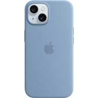 Apple Silikon Case mit MagSafe, Handyhülle hellblau, iPhone 15