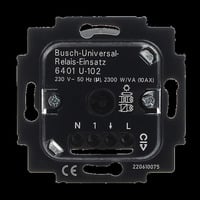 Busch-Jaeger Universal Relais Einsatz Unterputz 230 Volt 2300 Watt Typ 6401 U-102 schwarz (glänzend), Retail