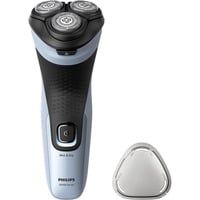 Philips Shaver 3000X Series, Rasierer hellblau/schwarz,  USB-A-Ladeanschluss 