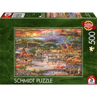 Schmidt Spiele Paradies am Kilimandscharo, Puzzle 500 Teile
