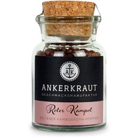 Ankerkraut Roter Kampot Pfeffer, Gewürz ganz, 70g, Korkenglas