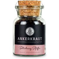 Ankerkraut Tellicherry Pfeffer, Gewürz ganz, 70 g, Korkenglas