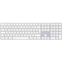 Apple Magic Keyboard mit Ziffernblock, Tastatur silber/weiß, DE-Layout, Rubberdome