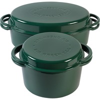 Big Green Egg Dutch Oven Grün, rund, 4 Liter, Topf grün, für Big Green Egg Large, XLarge, 2XL