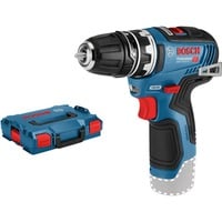 Bosch Akku-Bohrschrauber GSR 12V-35 FC Professional solo, 12Volt blau/schwarz, ohne Akku und Ladegerät, mit FlexiClick Bohrfutter, L-BOXX