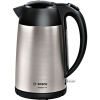 Bosch Home Wasserkocher DesignLine TWK3P420 edelstahl/schwarz, 1,7 Liter