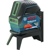 Bosch Professional Kombilaser GCL 2-15 G, Kreuzlinienlaser blau/schwarz, mit grünen Laserlinien, roten Lotpunkten