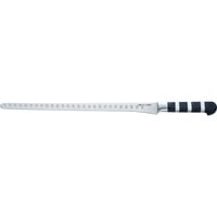 DICK Serie 1905 Lachs- / Schinkenmesser flexibel, Kullenschliff, 32cm schwarz/silber