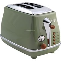 DeLonghi Icona Vintage CTOV 2103.GR, Toaster grün