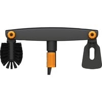 Fiskars QuikFit Dachrinnenreiniger, Besen schwarz/orange, 4,5cm