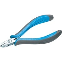GEDORE Elektronik-Mini-Seitenschneider, ESD, Schneid-Zange schwarz/blau, mit Drahthalter