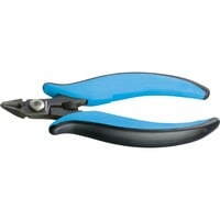 GEDORE Miniatur Elektronik-Seitenschneider Power-Line, Schneid-Zange schwarz/blau, mit feiner Fase