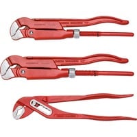 GEDORE Red Zangensatz, 3-teilig, Zangen-Set rot, Rohr- und Wasserpumpenzangen