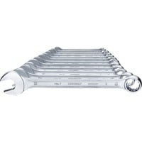 GEDORE Ring-Maulschlüssel-Satz, 12-teilig, Schraubenschlüssel Ringseite 15° abgewinkelt