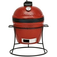 Kamado Joe Junior, Holzkohlegrill rot/schwarz, Ø 34cm