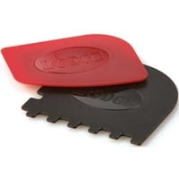 Lodge Schaber-Set SCRAPERCOMBO schwarz/rot, 2er-Set, für Pfannen und Grillpfannen