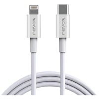 Nevox USB 2.0 Adapterkabel, USB-C Stecker > Lightning Stecker weiß, 1 Meter, PD, gesleevt