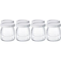 Steba Joghurtgläser, für Joghurt-Maker JM 3, Glas transparent/weiß, 8 Stück