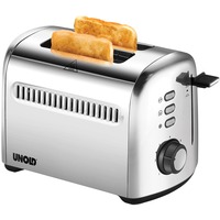 Unold 2er-Toaster Retro edelstahl, 950 Watt, für 2 Scheiben Toast