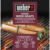 Weber Wood Wraps - Kirschholz 17628, Aroma-Holz 8 Stück