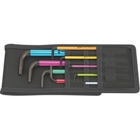 Wera Winkelschraubendreher-Satz 950/9 HexPlus Multicolour Imperial 1 schwarz, 9-teilig, mit Falttasche